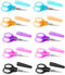 10 Pcs Small Scissors All Purpose, Stainless Steel Small Sharp Scissors, Mini Detail Craft Scissors with Protective Cover, 3.5" Tiny Scissors for ...