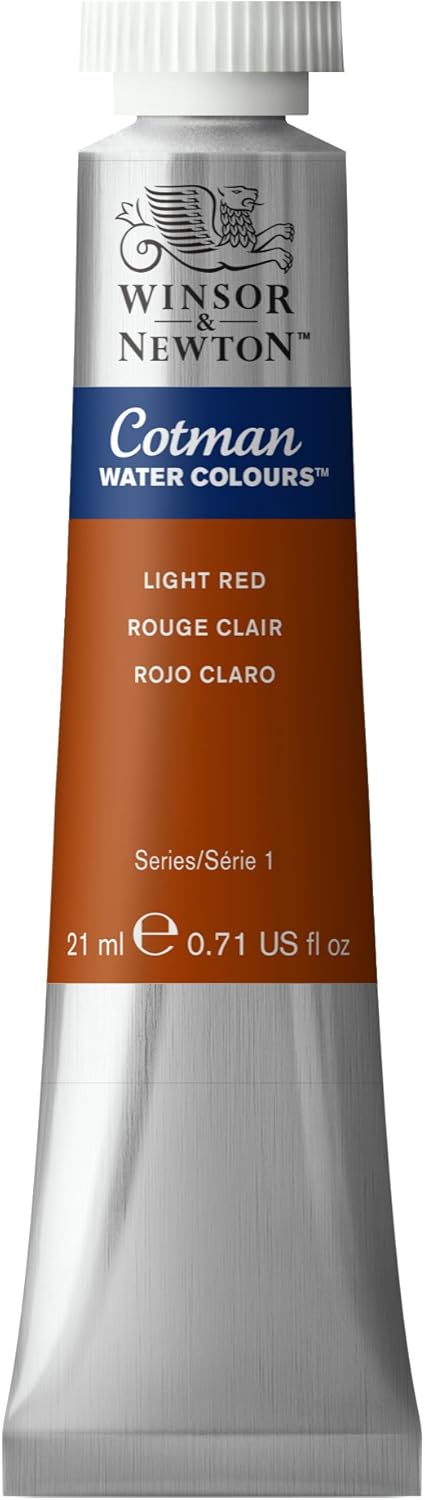 Winsor & Newton Cotman Watercolor Paint, 21ml (0.71-oz) Tube, Light Red...