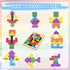 FFTROC Wooden Puzzles for Kids Ages 4-8 8-10 Thick Colorful 3D Russian Blocks and Brain Teaser Tangram Jigsaw STEM Intelligence Toys Educational G...