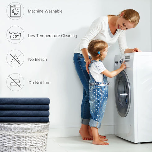 Waterproof Dog Blanket, 30x30 inches Small Pet Couch Covers for Sofa, Chair Bed Furniture Protector from Dogs Washable and Reversible-Blue+Green...