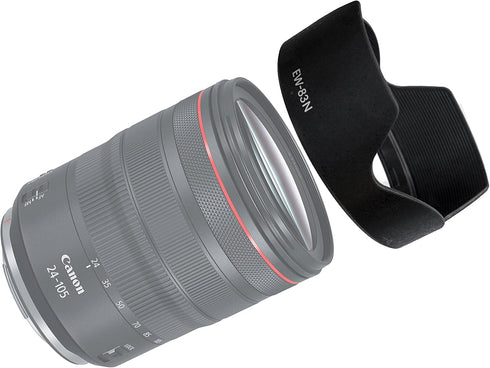 RF 24-105mm F4L Lens Hood, EW 83N Hood, Dedicated Petal Bayonet Mount Lens Hood Shade, Reversible Non-Glare Matte Finish, EW-83N Hood Replacement,...