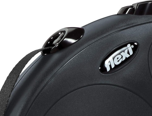 Flexi New Classic Retractable Dog Leash (Tape), 16 ft, Large, Black...