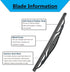 Rear Wiper Blade-10 inch Rear Windshield Wiper Blades for Chevrolet Trax 2013-2022 / Buick Encore 2013-2022 / Jeep Compass 2007-2017 / Jeep Patrio...