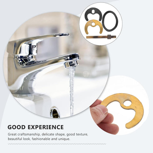 HEMOTON 2 Sets Horseshoe Mounting Accessories Kitchen Faucet Installation Kit Faucet Fixing Fitting Set Washers Sink Faucet Bracket for Repairing ...