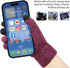 mysuntown Beanie Hat Scarf Gloves Set, Women Men Hats 3-Pieces, Fleece Lined, Touchscreen Gloves, Winter Hats for Women 2024...