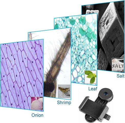 Microscope Lens Smartphone Adapter- Microscope Cellphone Camera Adapter, Built-in WF16X Microscope Eyepiece- Celticbird Smartphone Camera Adapter ...