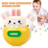 Baby Teething Toys BPA-free Bunny Teether for 6-12 Months Baby Rattle Roly Poly Toys for Infant 12-18 Months Rabbit Tumbler Toy Gifts for Toddler ...