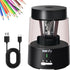 Pencil Sharpener Electric Pencil Sharpener Heavy Duty Blade Rechargeable Battery Powered Pencil Sharpeners for 6-8mm Colored Pencils Auto Stop Fas...