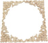 Wood Carved Applique,4 Pack Decorative Wood Trim, 3.15x3.15inch, Wood Appliques and Furniture Decorative Onlay for Furniture Decor Decal Unpainted...