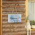 Blueangle Blue Snowman Welcome Sign - Front Door Decor Wall Hanging Acrylic Plaque Porch Decorations for Home...