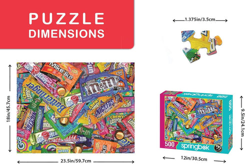 Springbok's 500 Piece Jigsaw Puzzle Sweet Tooth, Multi...