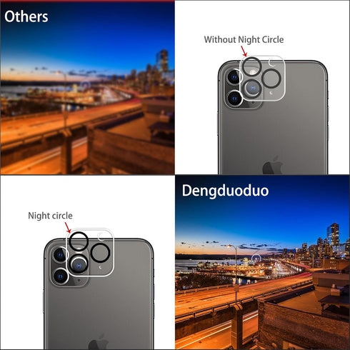 ?3 Pack?Dengduoduo Tempered Glass Camera Lens Protector for iPhone 11 Pro 5.8" & iPhone 11 Pro Max 6.5", Ultra HD, 9H Hardness, Anti-Scratch, Case...