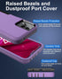 Dahkoiz Revvl 6 Pro Case, Revvl 6X Pro Case, with Glass Screen Protector, Dust-proof Port Cover, Full Body Rubber Protection Phone Case for T-Mobi...