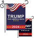 Trump 2024 Garden Flags for Outside,2pcs Trump 2024 Flags,Trump 2024 Yard Sign,Support Trump 2024 Flag,Save USA Again Flags Outdoor Flags 12 * 18 ...