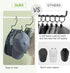 Mkono Hat Organizer for Baseball Caps Metal Hat Rack for Closet Set of 2 Hat Hangers Baseball Cap Holder Hat Storage Organizer Holds 20 Caps, Blac...