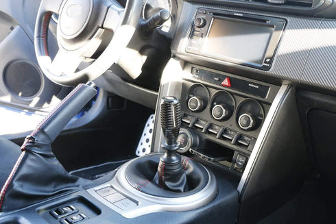 iJDMTOY Glossy Black Real Carbon Fiber Shift Knob Compatible with Most Car 6-Speed, 5-Speed, 4-Speed Manual or Automatic, etc...