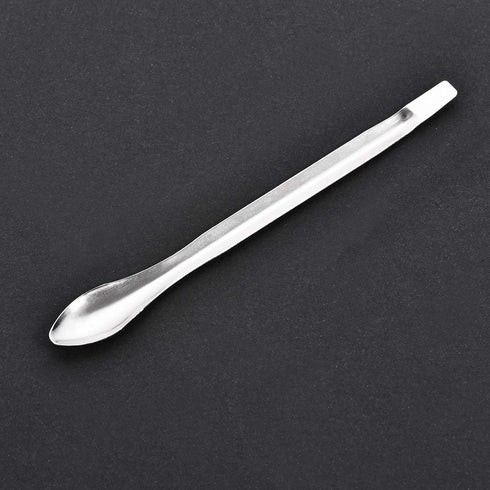 uxcell Micro Scoop 105mm Stainless Steel Reagent Sampling Lab Spoon Spatulas for Laboratory 2Pcs...
