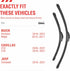 OEM Quality Performance Premium windshield wiper blades 24 and 18,All-Season Auto Replacement Wiper Blades,Fit Toyota Corolla 2008-2003,Cadillac C...