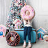 HYSEAS Round Throw Pillow 14 Inch Chocolate Pink Donut, 3D Digital Print Decorative Comfortable Soft Plush Funny Food Shaped Pillow Light Weight S...