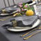 maxmill Jacquard Cloth Napkins 20 x 20 Inch Swirl Pattern 4 Packs Charcoal Solid Washable Polyester Comfortable for Family Dinners Weddings Partie...