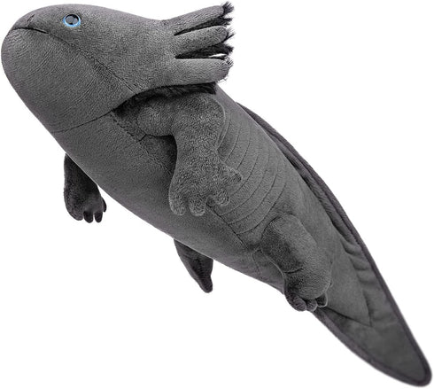 FRANKIEZHOU Realistic Axolotl Plush Toy-Grey, 19”Long, Lifelike Axolotl Stuffed Animal, Axolotl Toy, Soft Axolotl Plushie Toys,Pillows for Kids,Gi...