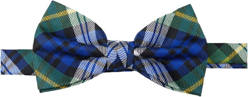 Jacob Alexander Men's Royal Tartans Plaid Adjustable Pre-Tied Banded Bow Tie...