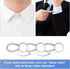 12PCS Shirt Collar Button Extenders, Comfortable Neck Button Extender for Mens Dress Shirts, Instant Tie Collar Expansion...