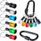 1/4 inch Hex Shank Bit Holder, 6pcs Quick Release Drill Bit Holder Keychain for Impact Driver, Portable Screwdriver Bits Holder, Aluminum Alloy, C...