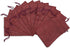 12-Pack 5.5x7.75 Natural Burlap Gift Bags w. Drawstring (Maroon Red, Medium) for Party Favors, Presents or DIY Craft by TheDisplayGuys...