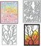 2 Frame Leaves Dies for Card Making, Butterfly Flower Background Cutting Die for Scrapbooking on Clearance Paper Crafting Decor DIY Album...