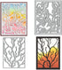2 Frame Leaves Dies for Card Making, Butterfly Flower Background Cutting Die for Scrapbooking on Clearance Paper Crafting Decor DIY Album...