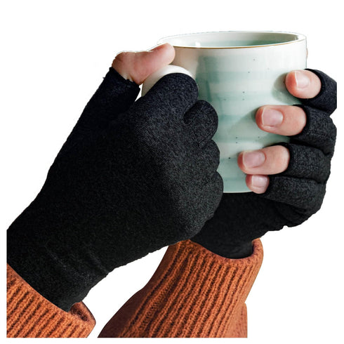 Sparthos Arthritis Hand Compression Gloves - Helps With Carpal Tunnel & Rheumatoid Artritis Pain - Support Your Hands While Typing - Fingerless Ci...