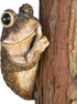 Bits and Pieces – Keep Quiet Frog Tree Peeker - Yard Decorations - Adorable Tree Sculpture - Garden Decoration - Garden Peeker Tree-Hugger Yard Ar...
