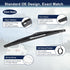 X AUTOHAUX Rear Windshield Wiper Blade Arm Set for Lexus RX 03-08 for Mazda CX-7 CX-9 6 Estate...