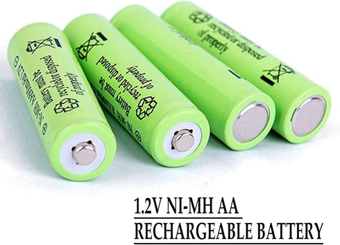 12 Count Ni-MH AA 1800mAh Rechargeable Batteries 1.2V Double A Batteries Precharged for Garden Landscaping Outdoor Solar Lights, String Lights, Pa...