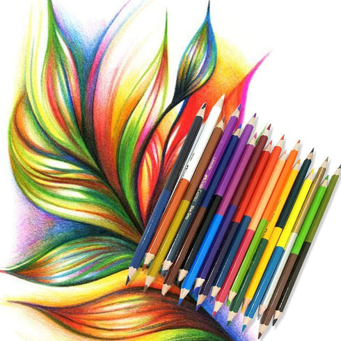 Faber-castell Dual Sided Bi - Colour Pencils in Hexagonal Shape (Set of 18)...
