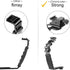ChromLives Camera L Bracket Mount Video Grip L-Bracket with Dual Flash Cold Shoe Mount 1/4'' Tripod Screw, Heavy Duty Padded Hand Grip for DSLR Ca...