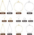 Earring Making Kit with 160PCS Beading Hoop Earring Finding Component Accessories, 80PCS Hooks, 80PCS Jump Rings Loop and 80PCS Earring Backs for ...