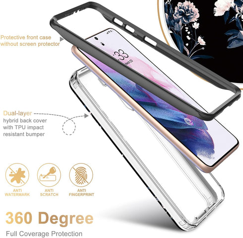 ESDOT for Samsung Galaxy S21 Case,Military Grade Passing 21ft Drop Test,Rugged Cover with Fashionable Designs for Women Girls,Shockproof Protectiv...