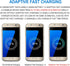 Adaptive Fast Charger Kit Compatible with Samsung Galaxy S7/S7 Edge S6 /S6 Edge/ Note5/4 S4/S3 S2 J7 J7V J5 J3 J3V J2/G3 G4 K20/ Moto E4 E5, USB W...