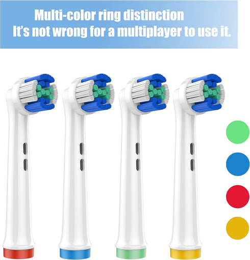 Toothbrush Heads, Electric Toothbrush Replacement Toothbrush Heads Compatible with Oral B Braun 7000/Pro 1000/9600/ 5000/3000/8000 (4 Pack)...