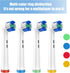 Toothbrush Heads, Electric Toothbrush Replacement Toothbrush Heads Compatible with Oral B Braun 7000/Pro 1000/9600/ 5000/3000/8000 (4 Pack)...
