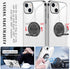 Compatible with iPhone 13 Case 6.1 inch with Ring Holder Kickstand Clear Soft Silicone Flexible Shockproof TPU Cover Transparent Protective Phone ...