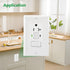 GFCI Outlet,Tamper Resistant GFCI Receptacle with Combination Switch,ETL Listed,Back &Side Wire,White (TR20Amp)...