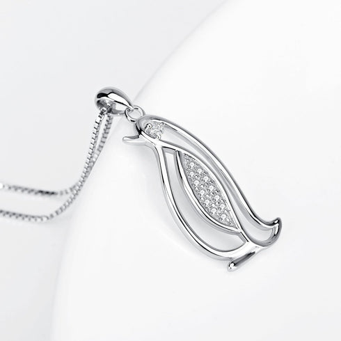 YFN Sterling Silver Penguin Necklace - Penguin Pendant Jewelry for Women Gifts...