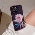 Compatible with iPhone 14 Pro Max Phone Case with Glitter Bling Camera Lens Protector for Women Girls Cute Fairy Rose Flower Clear Protective Cove...