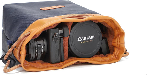 peacechaos Camera Bags,Lens Case Waterproof Canvas for SLR DSLR Compatible with Nikon/Canon/Sony/OLYMPUS/Fujifilm/Sony/Panasonic/Pentax/Samsung (K...