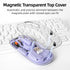 Transparent Wireless Mouse 3 Mode(BT5.1/BT5.1/2.4G) Bluetooth Mouse Silent Rechargeable Silm Portable Mouse for Laptop,PC,MacBook,Chromebook,iPad,...