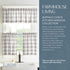 Elrene Home Fashions Farmhouse Living Buffalo-Check Valance, Bathroom or Kitchen Valance for Windows, 60" x 15" (1 Valance), Gray/White...