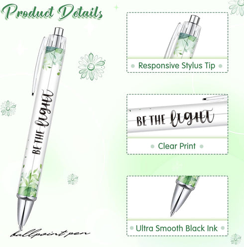 Tinlade 10 Pieces Christian Pens for Women Religious Ink Pens Inspirational Quotes Pens Bible Verse Ballpoint Pens Funny Office Pens Retractable I...